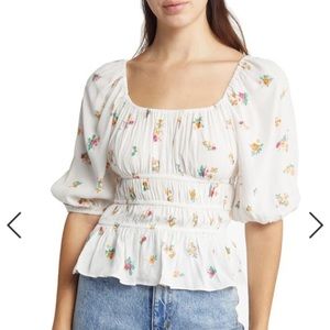 Wayf Thalia Floral Blouse